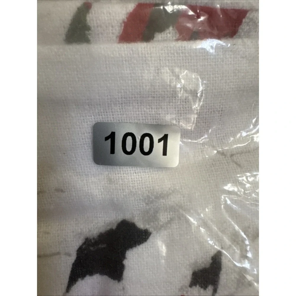 Pottery Barn Kids Christmas HERITAGE SANTA Organic Flannel Twin Duvet Cover